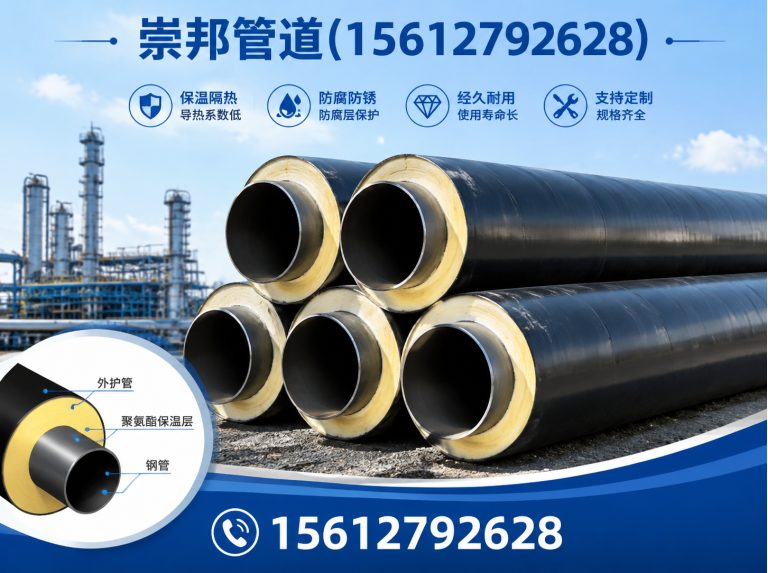 南皮县聚氨酯保温钢管展示图